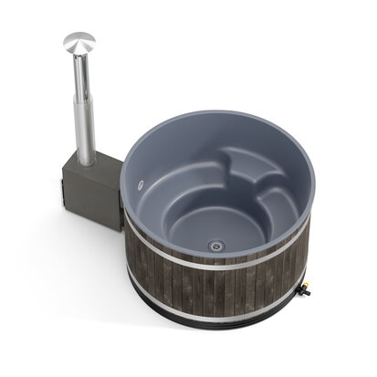 Kirami Kunststof Hottub Steady "Sparren Coalblack"