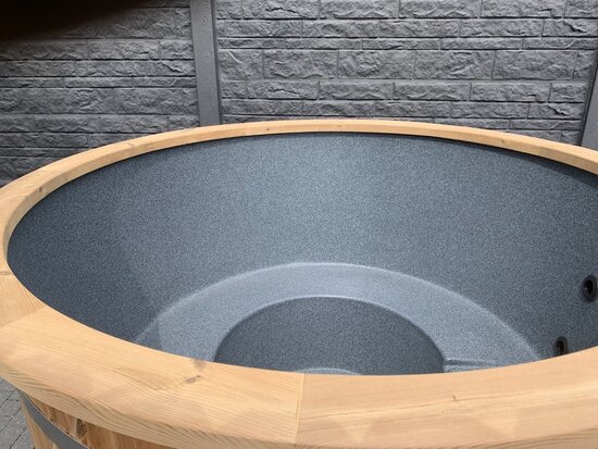 Hottub Externe kachel 200cm met houten rand